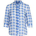 Tibe b pois shirt azur