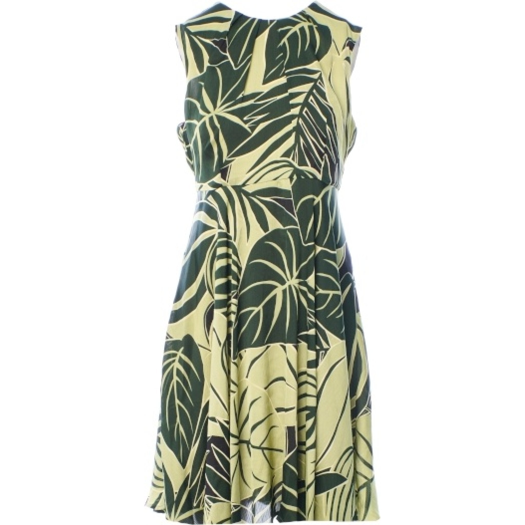 Leaves dress green