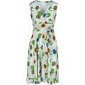 Vera daisy butter dress aqua