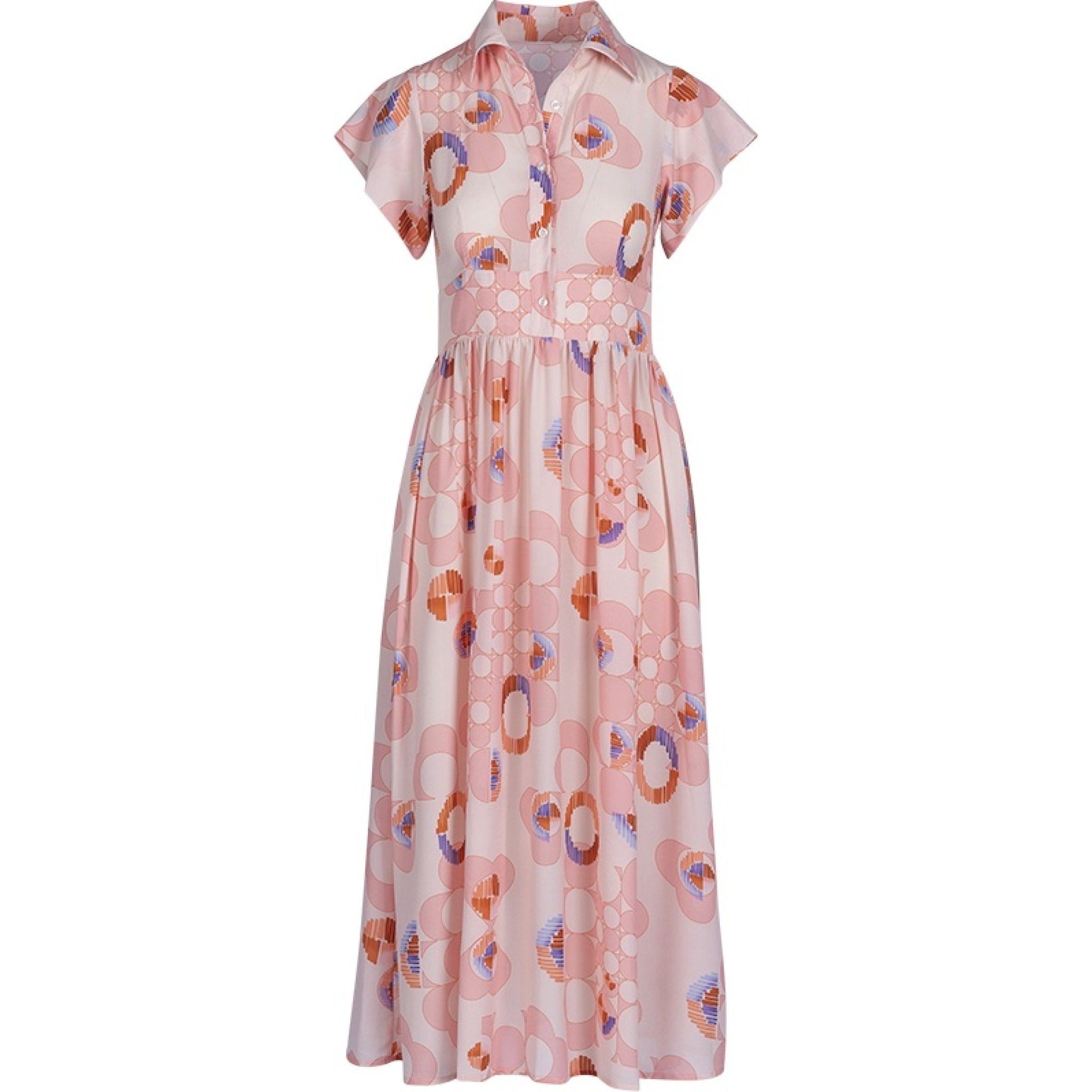 Dorine circle dress pink