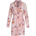 Drap circle dress pink