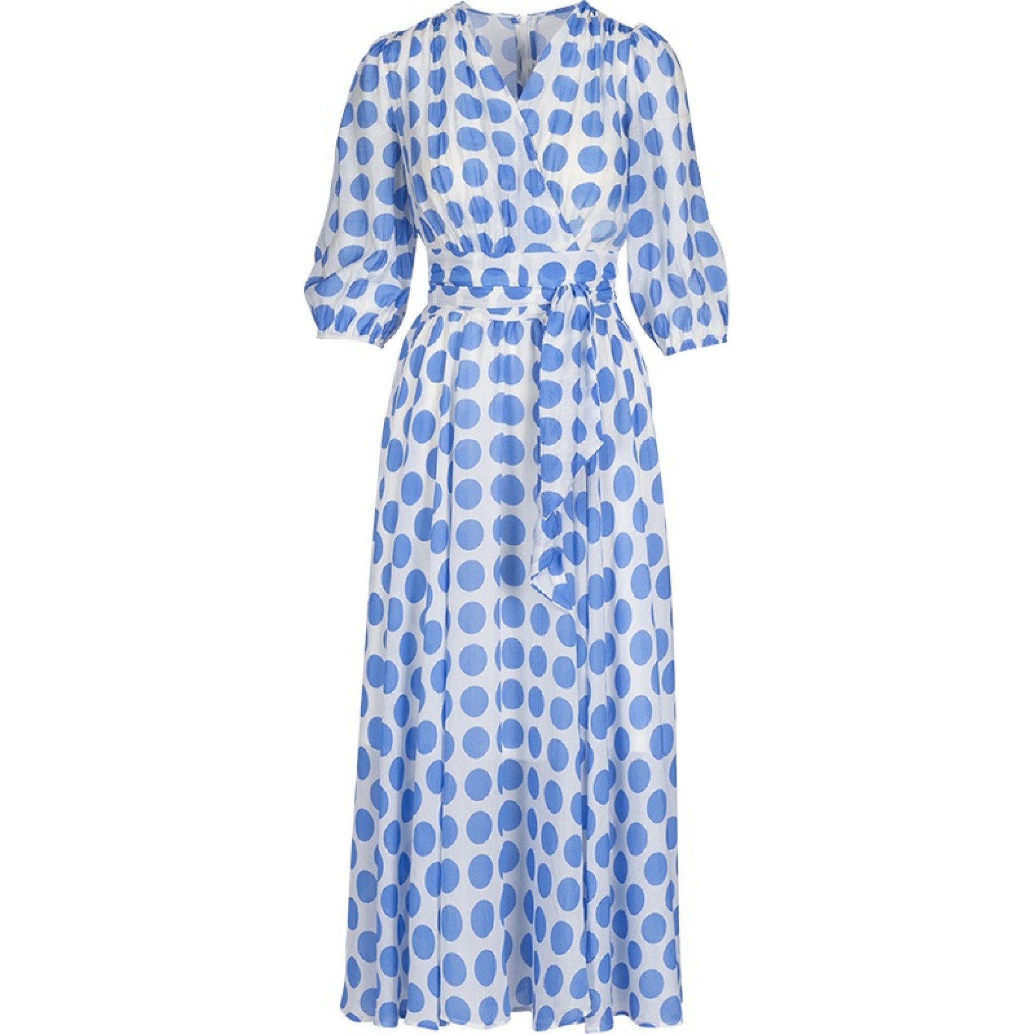 Vanna pois longdress azur