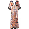 Paint longdress peach