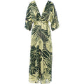 Leaves longdress green