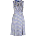 Veronica geo dress sand