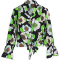 Bianca floral black shirt black