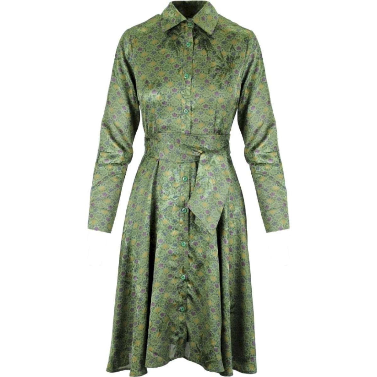 Romantic midi dress basil