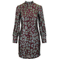 Leo short dress grape