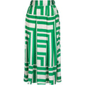 Siria square green skirt emerald