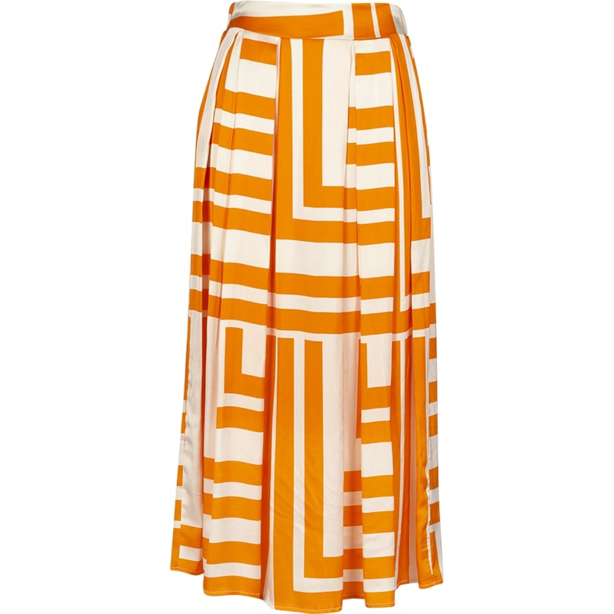 Siria square orange skirt orange