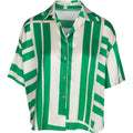 Temi square green shirt emerald