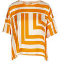 Tessa square orange shirt orange
