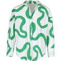 Teodora wave shirt emerald