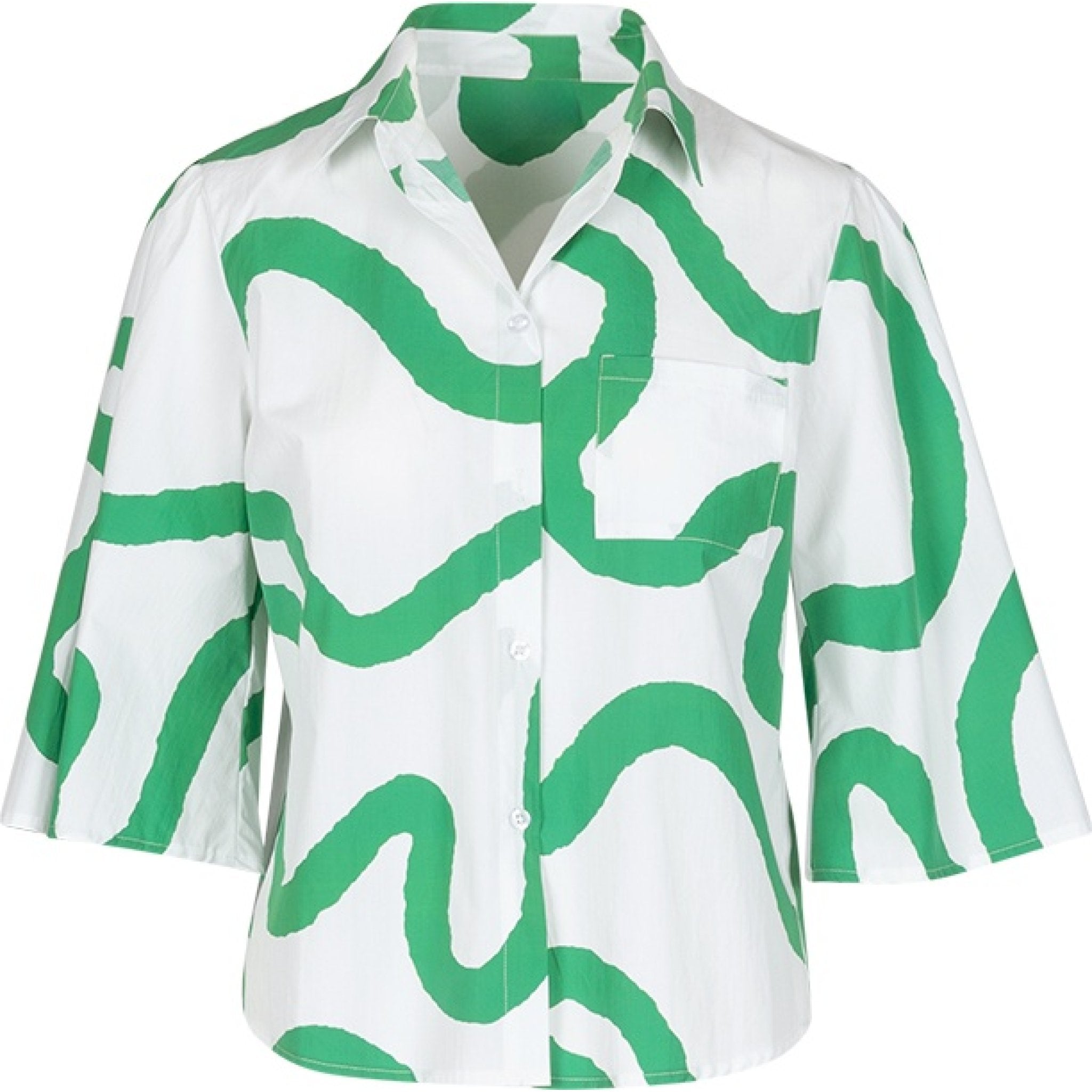 Tea wave shirt emerald