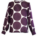 Dots p blouse rasin