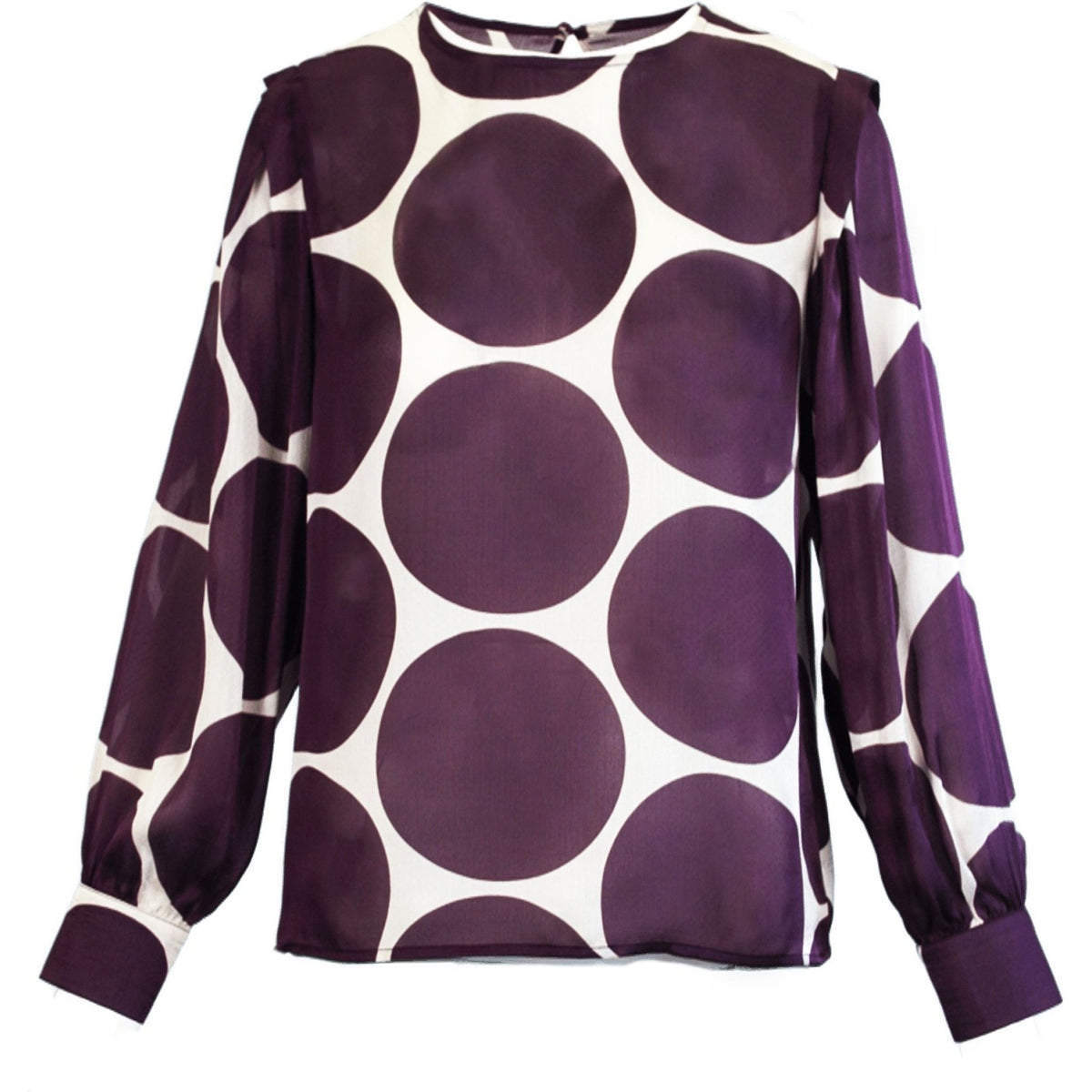 Dots p blouse rasin