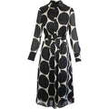 Dots p midi dress black