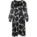 Dots p midi dress black