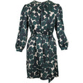 Paradise short dress peacock