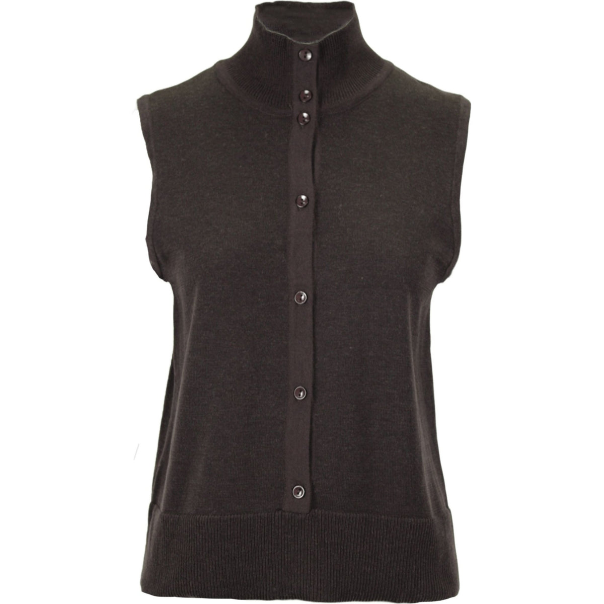 Bamboo gilet knit choko