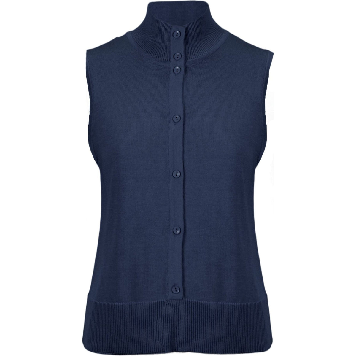 Bamboo gilet knit marine