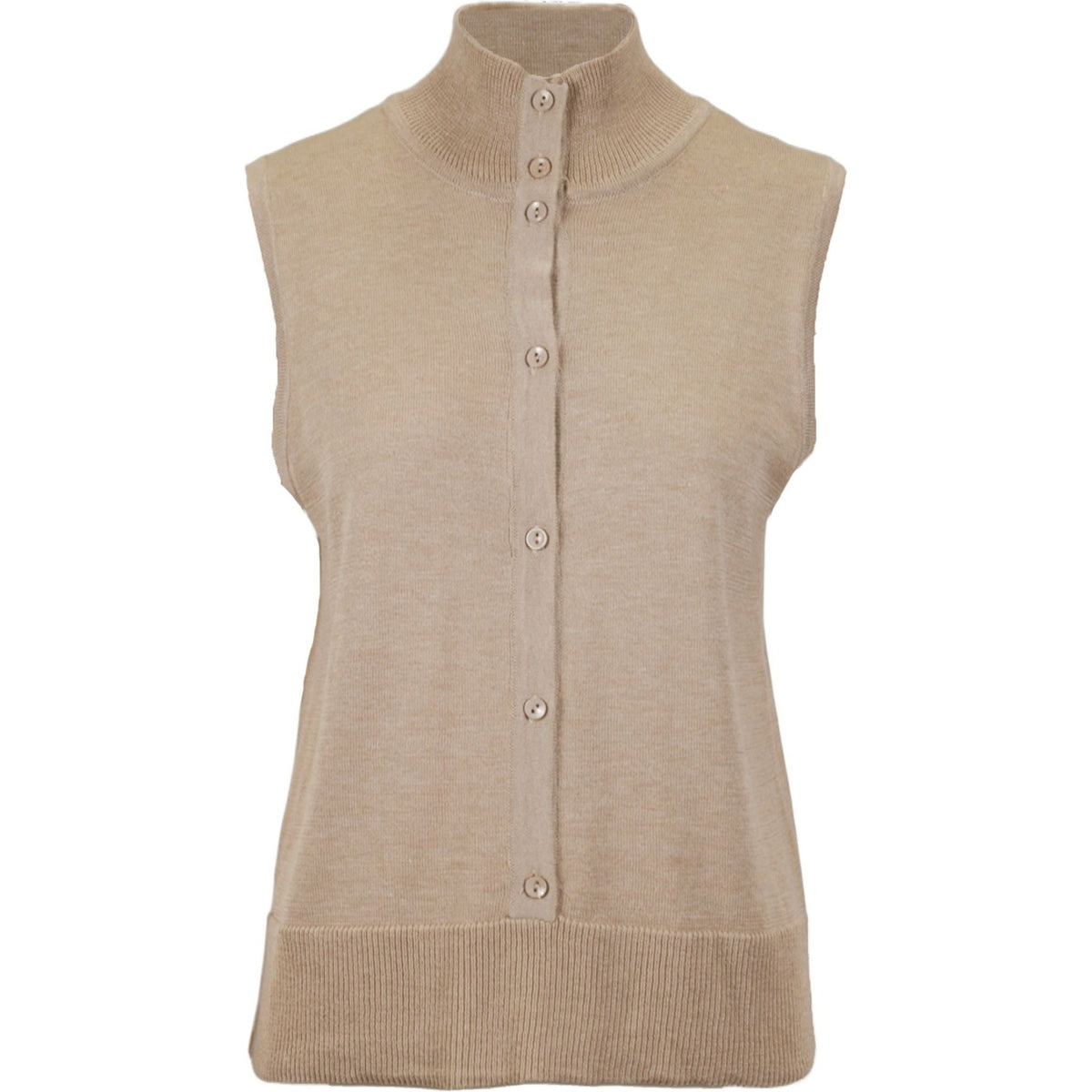Bamboo gilet knit noce