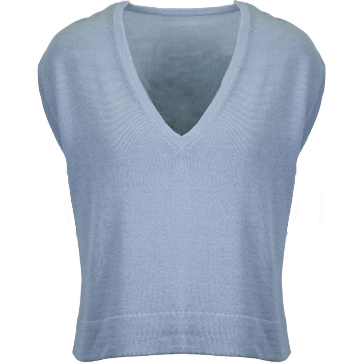Bamboo gilet knit artic