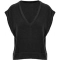Bamboo gilet knit black