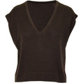 Bamboo gilet knit choko