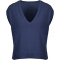 Bamboo gilet knit marine