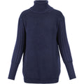 Elite high neck knit marine