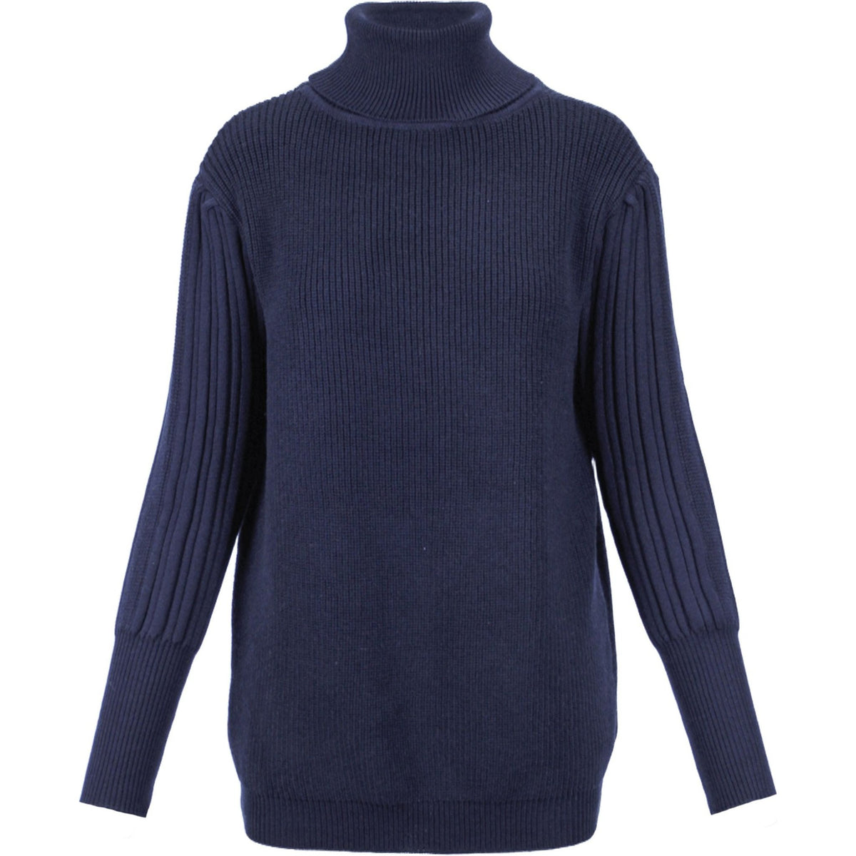 Elite high neck knit marine