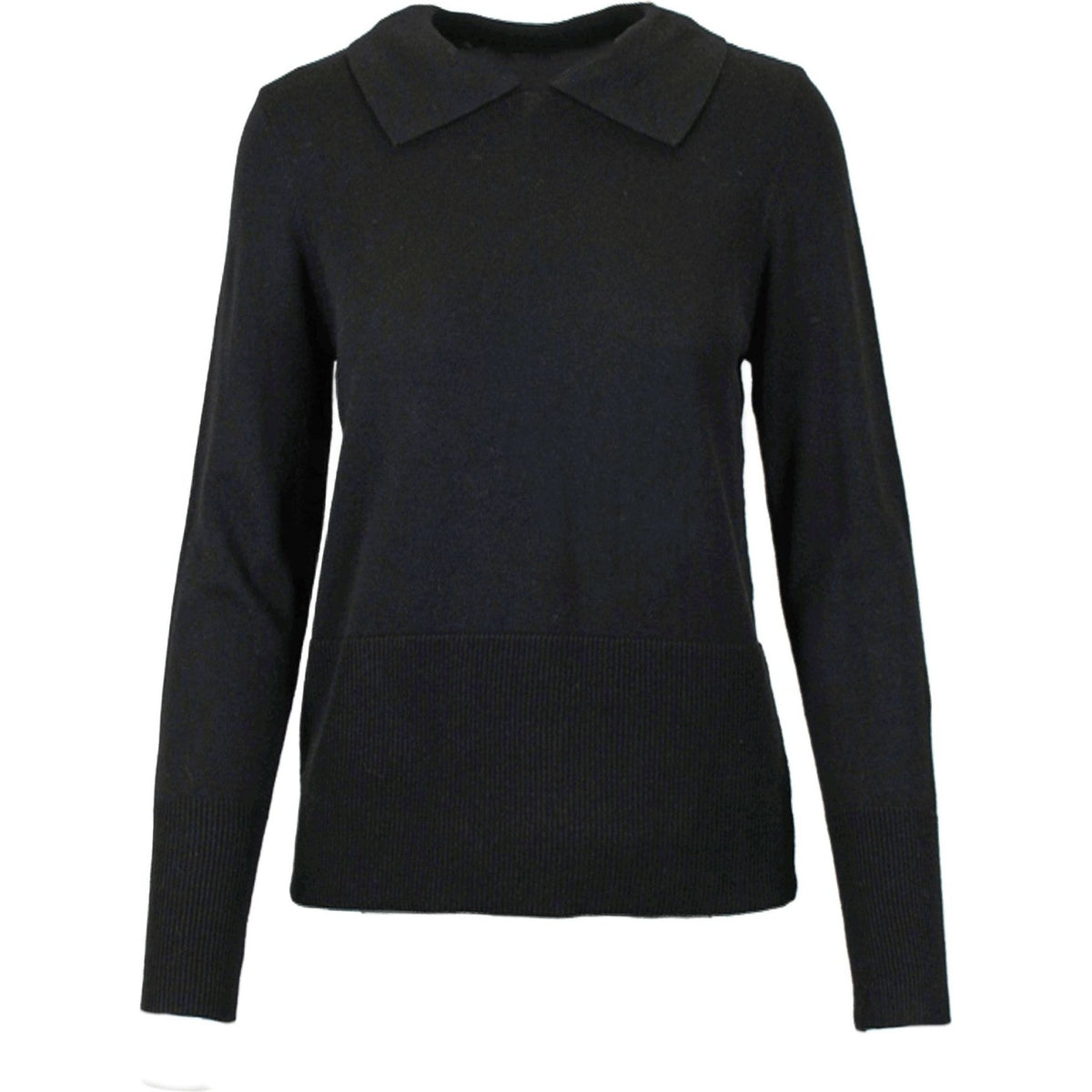 Bamboo polo knit black