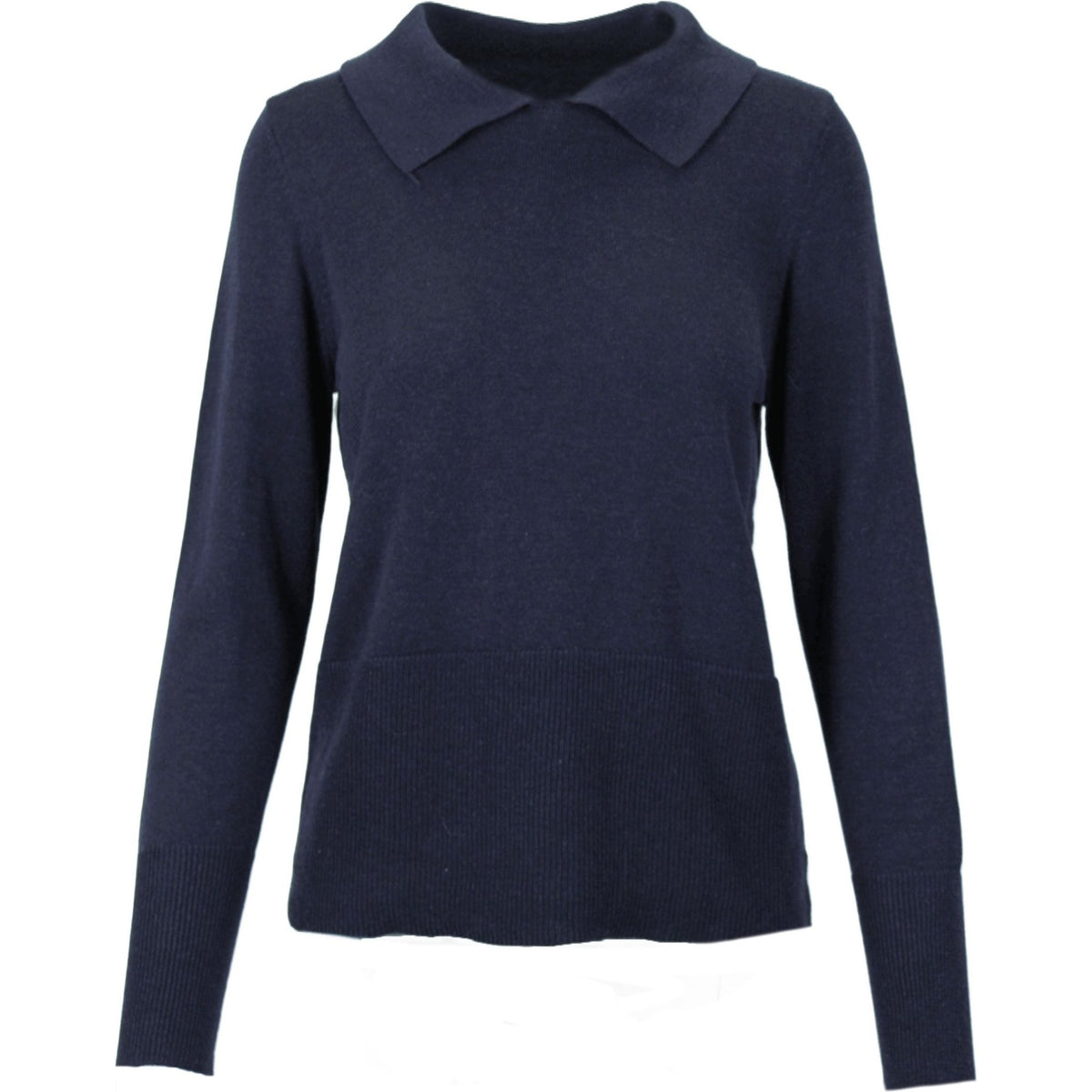 Bamboo polo knit marine