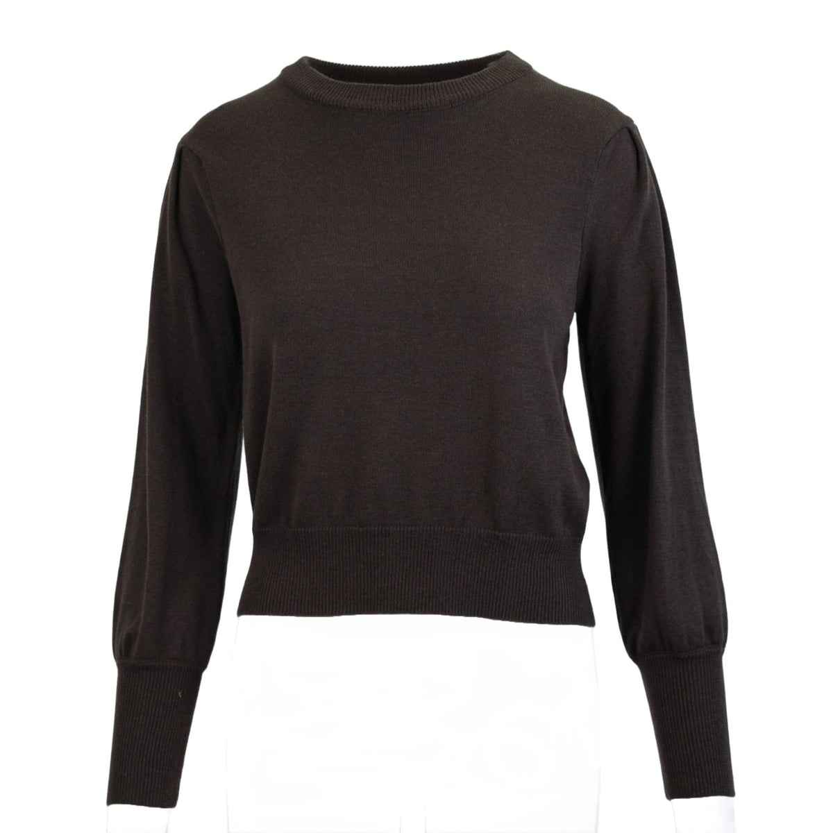 Bamboo round neck knit choko
