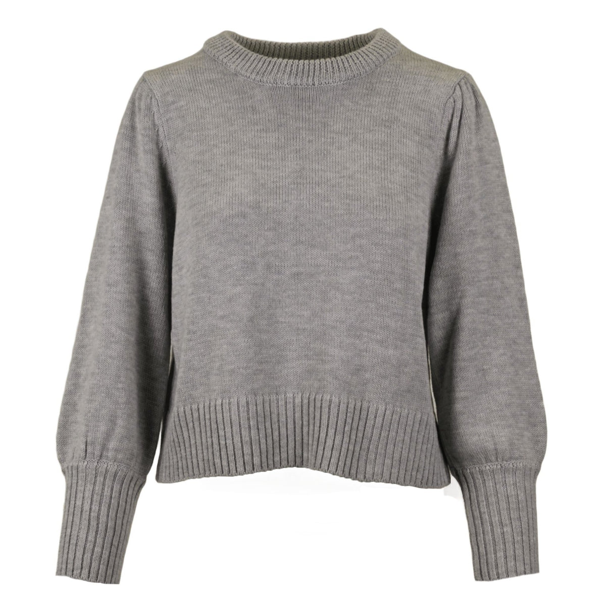 Light elite  round neck knit stone