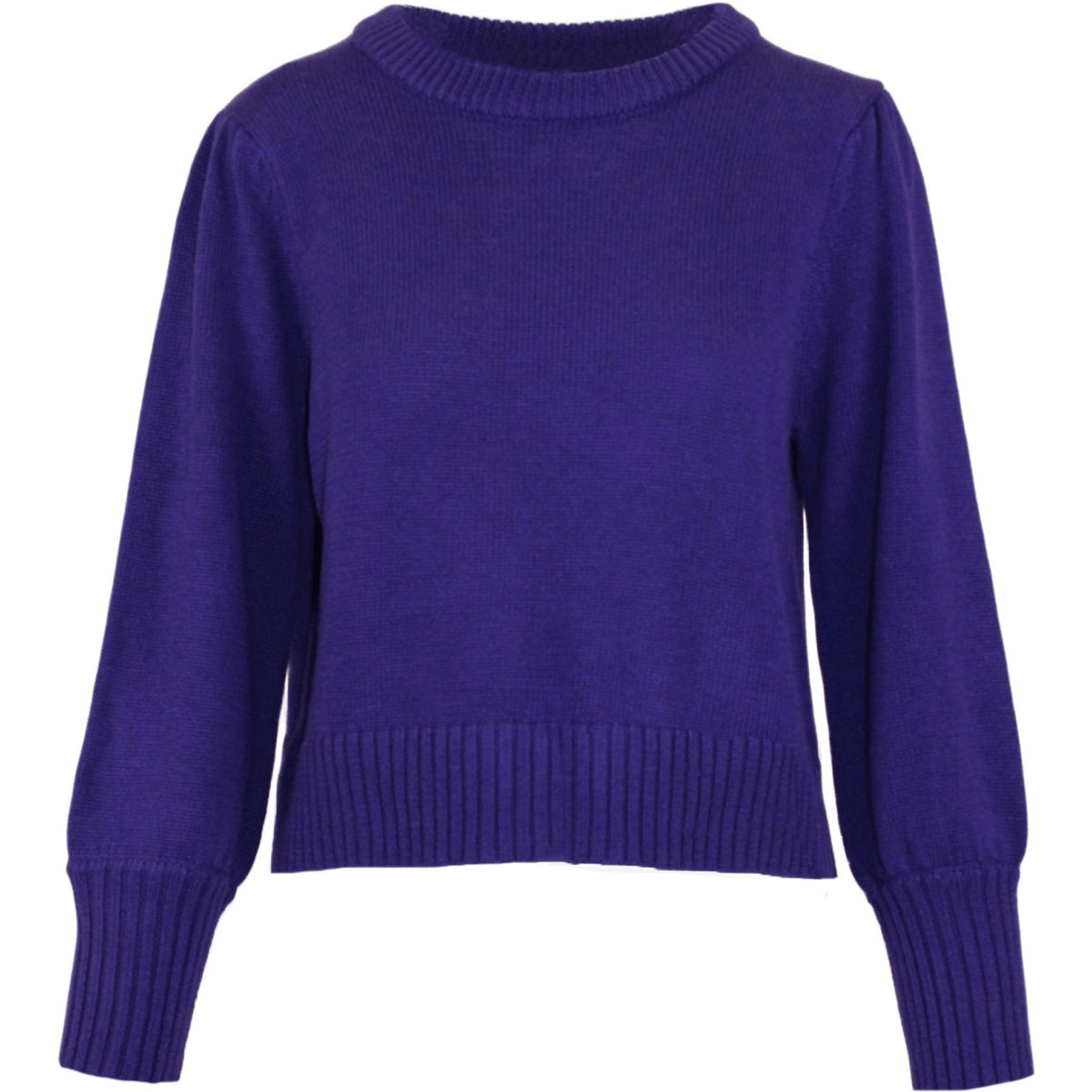 Light elite  round neck knit violet