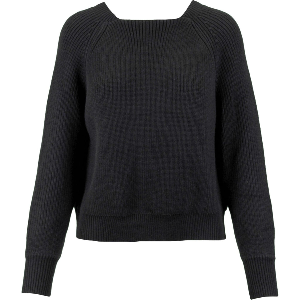 Elite round neck knit black