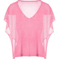 Viscose lurex knitwear fucsia
