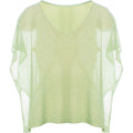 Viscose lurex knitwear mint