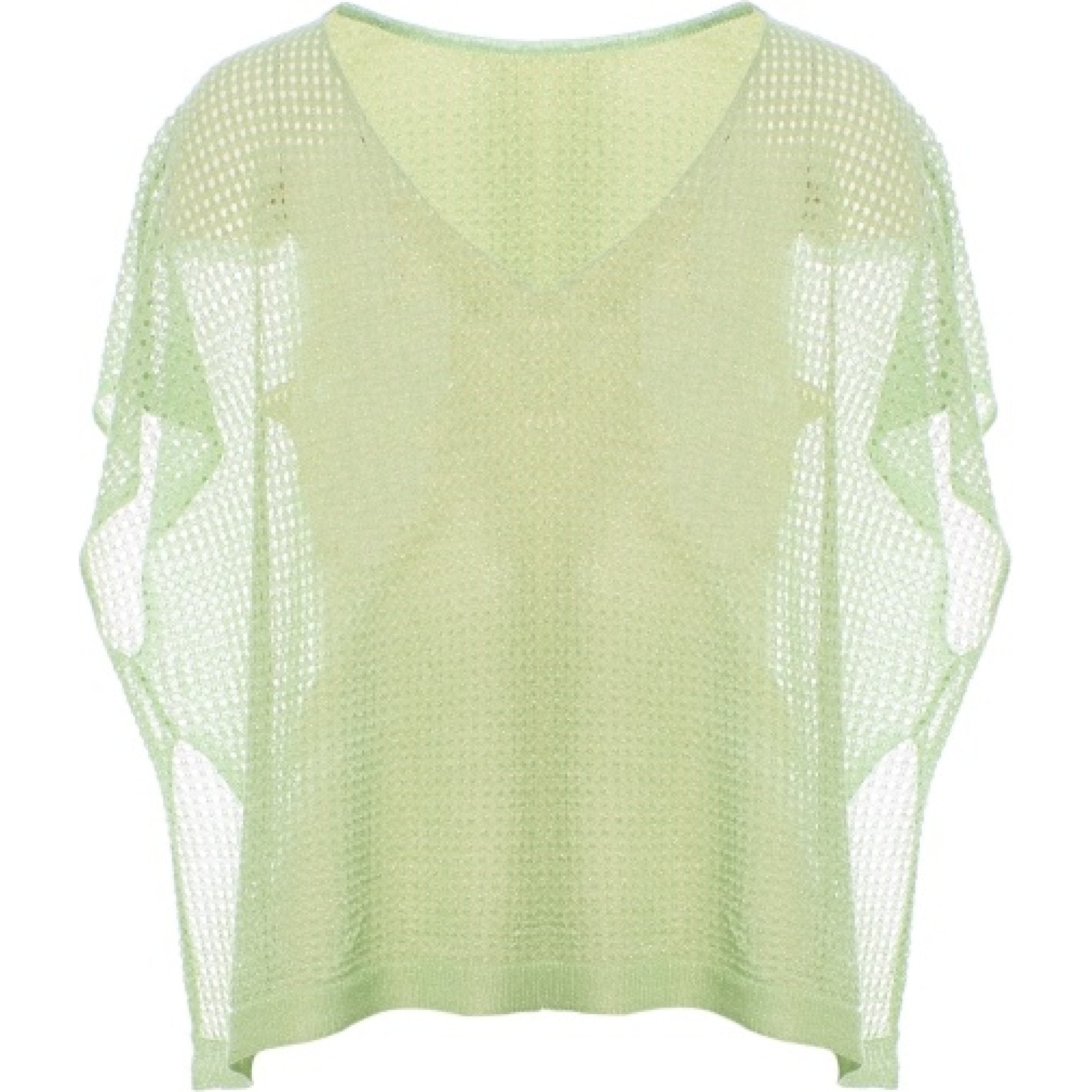 Viscose lurex knitwear mint