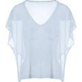 Viscose lurex knitwear sky