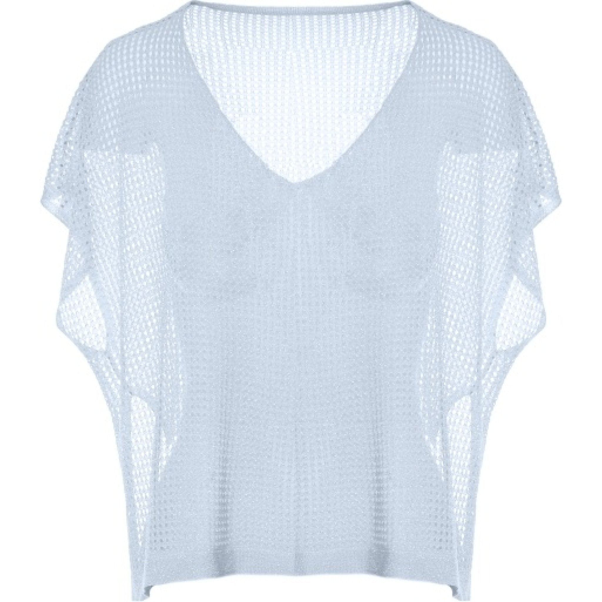 Viscose lurex knitwear sky