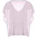 Viscose lurex knitwear violet