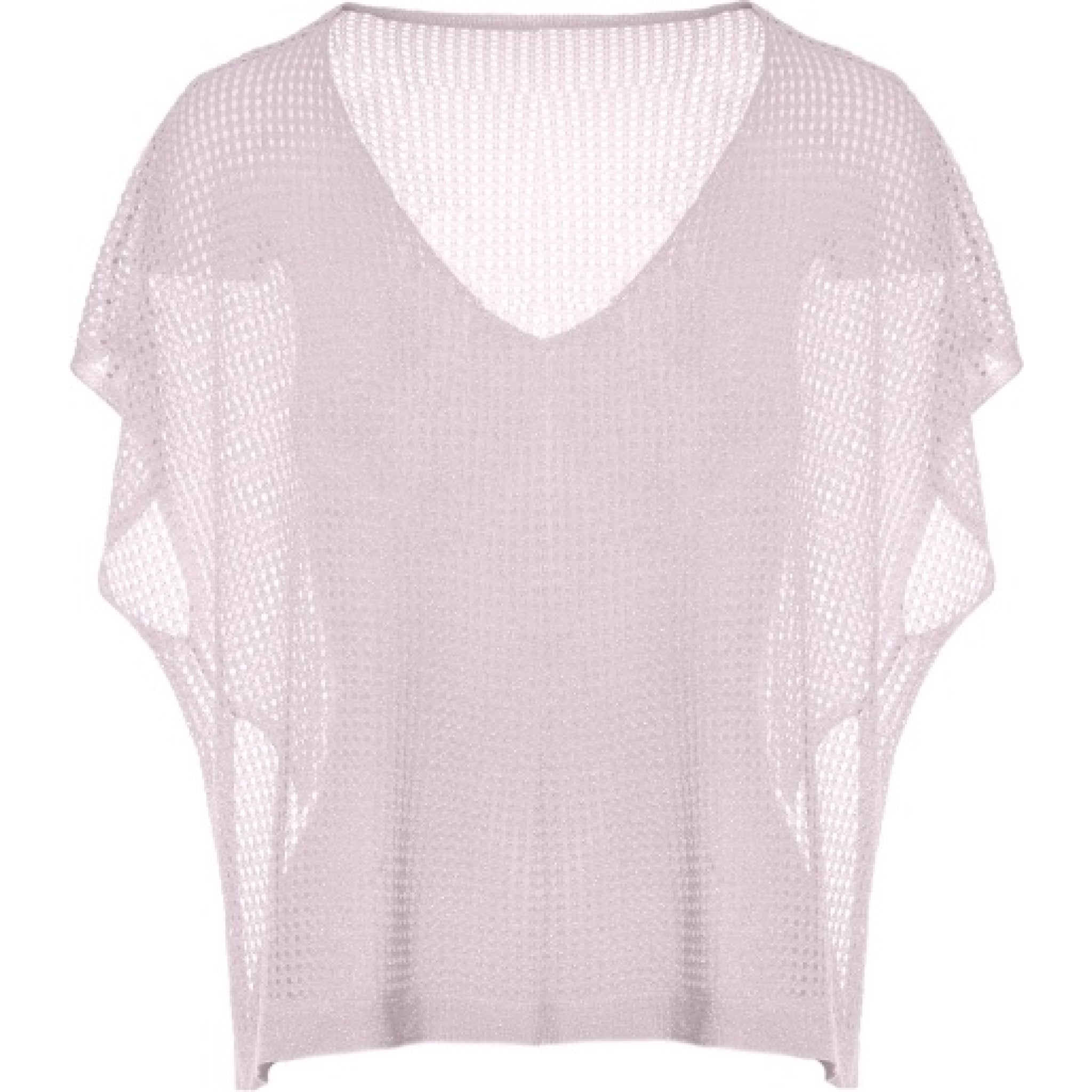 Viscose lurex knitwear violet
