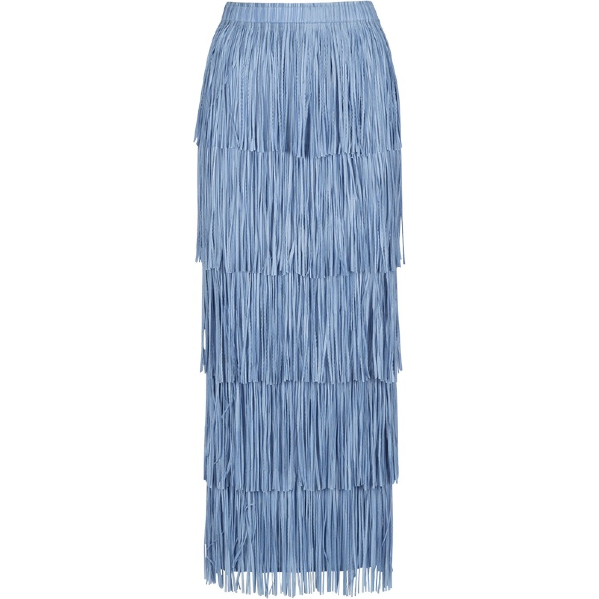 Sally fringes skirt azur