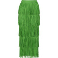 Sally fringes skirt emerald