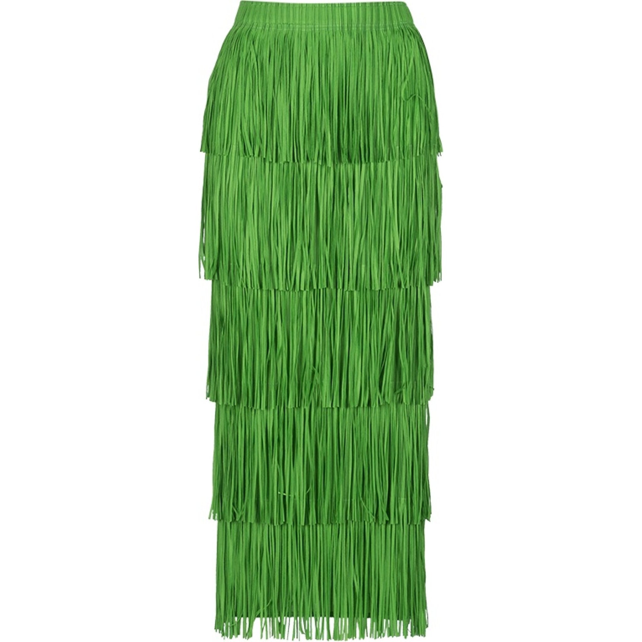 Sally fringes skirt emerald