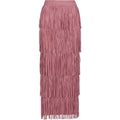 Sally fringes skirt pink