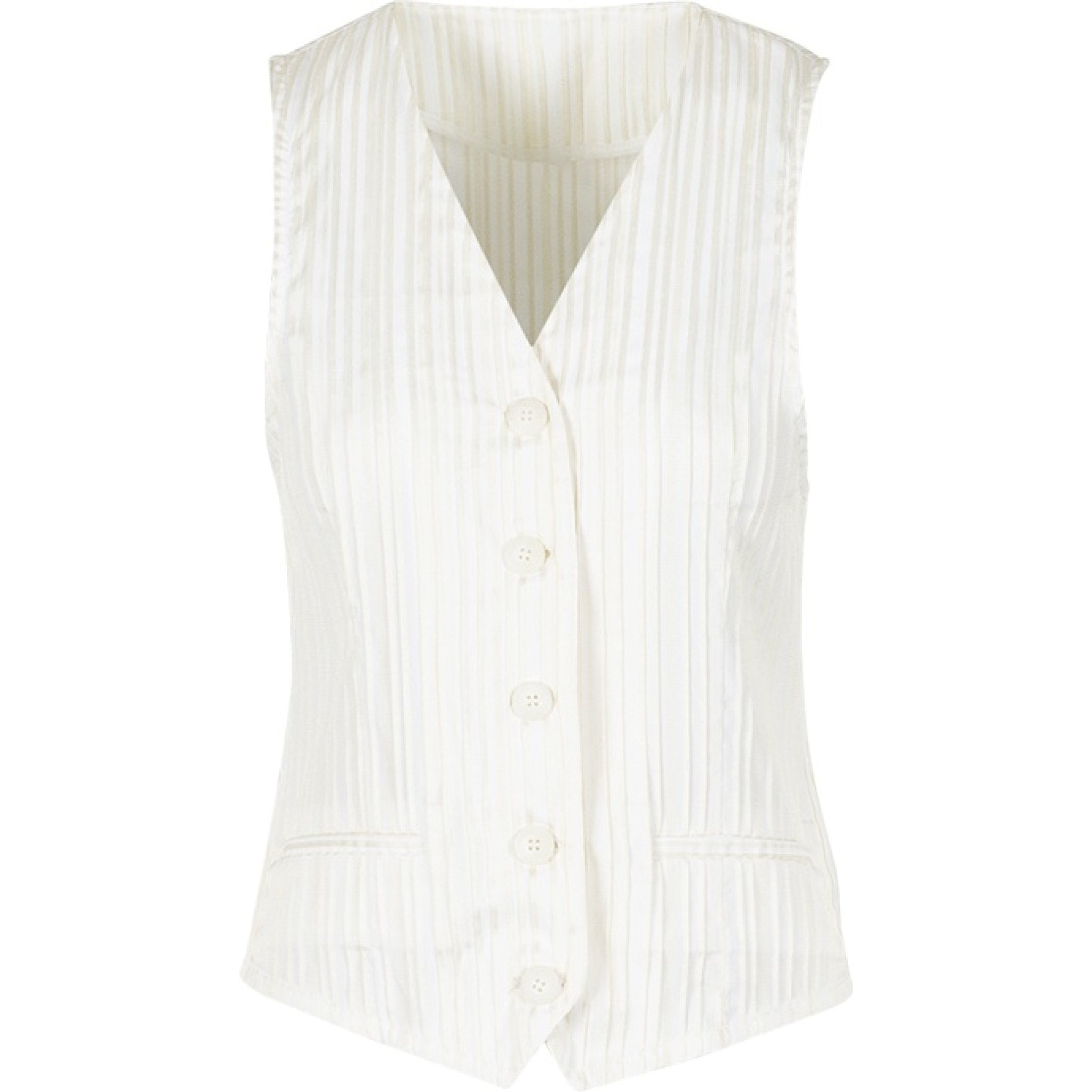 Guenda striped gilet sand